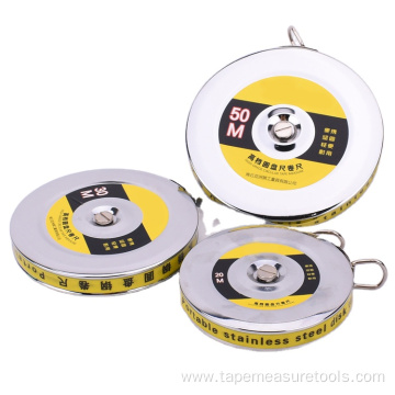 Stainless steel disc steel tape measure